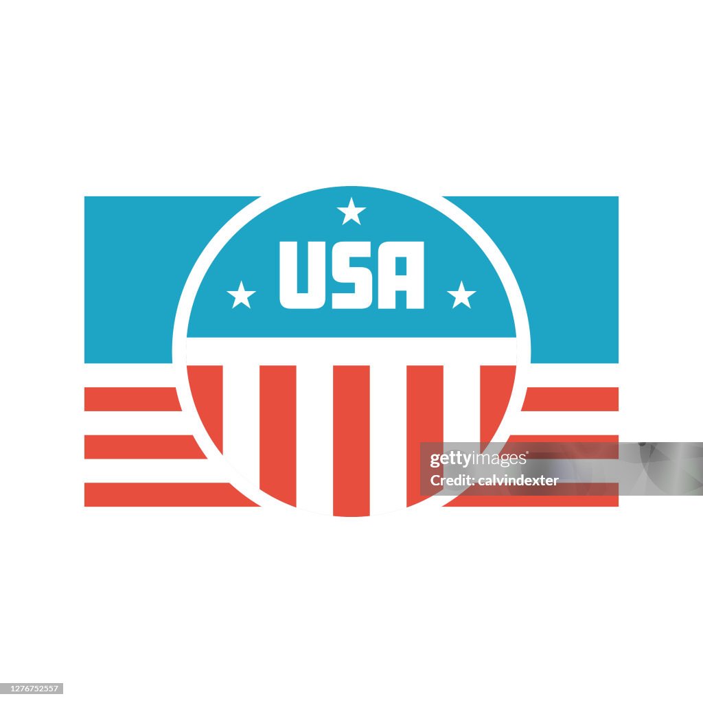 Usa Flag And Colors Design Element High-Res Vector Graphic - Getty Images