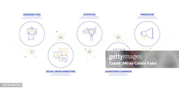 advertising infographic design concept - feedback-loop-infographic stock illustrations