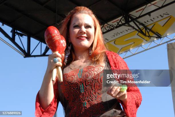 Kate Pierson of the B-52's performs at 97.3 Alice's Now & Zen event at Sharon Meadow in Golden Gate Park on September 17, 2006 in San Francisco,...