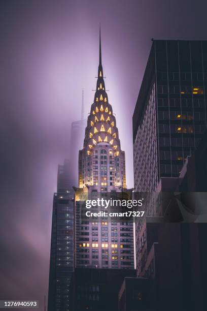 chrysler gebouw - chrysler building stockfoto's en -beelden