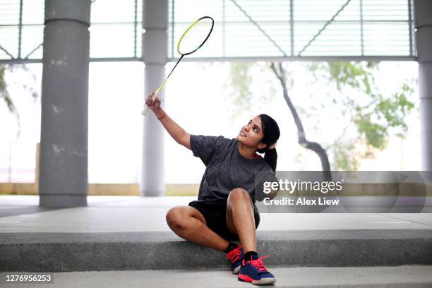 behinderung - parabadminton stock-fotos und bilder