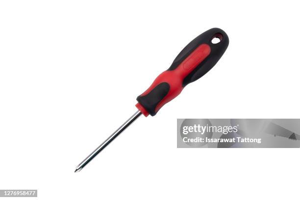 screwdriver isolated on a white background - chave de fenda imagens e fotografias de stock