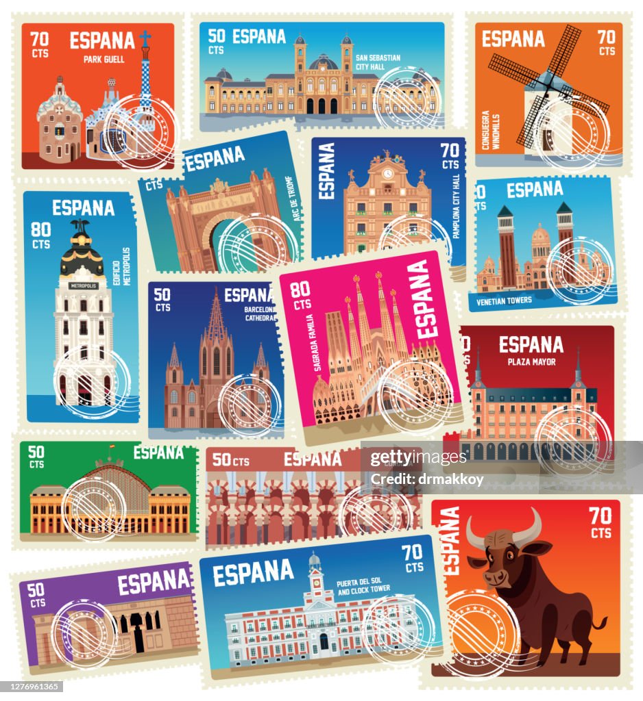 Spain Stamps, Symbols