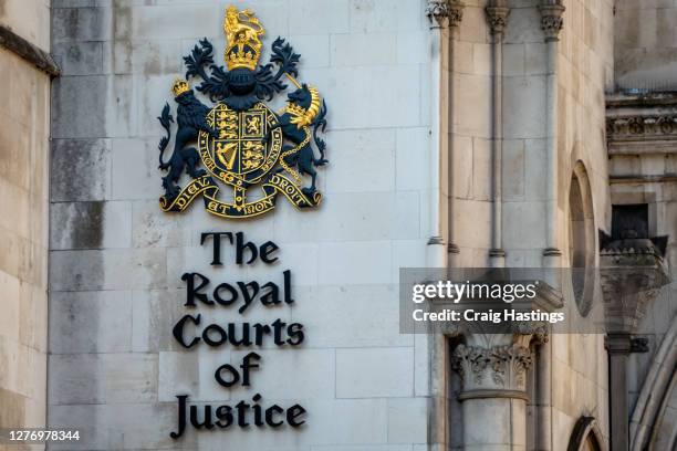 the royal courts of justice in london, england - law court stock pictures, royalty-free photos & images