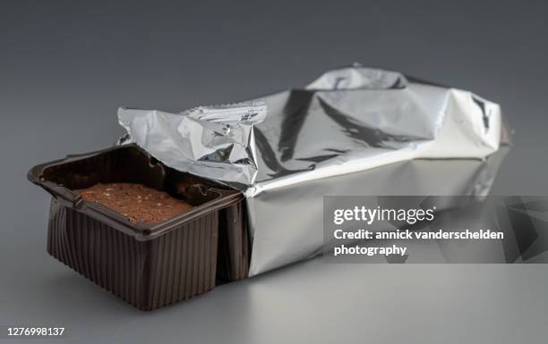 chocolate and sea salt cookies - box of chocolates stock pictures, royalty-free photos & images