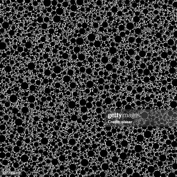 black sized circles pattern, no overlap, filling surface almost completely - almost there stock illustrations