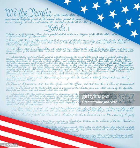 american constitution - constitution stock illustrations
