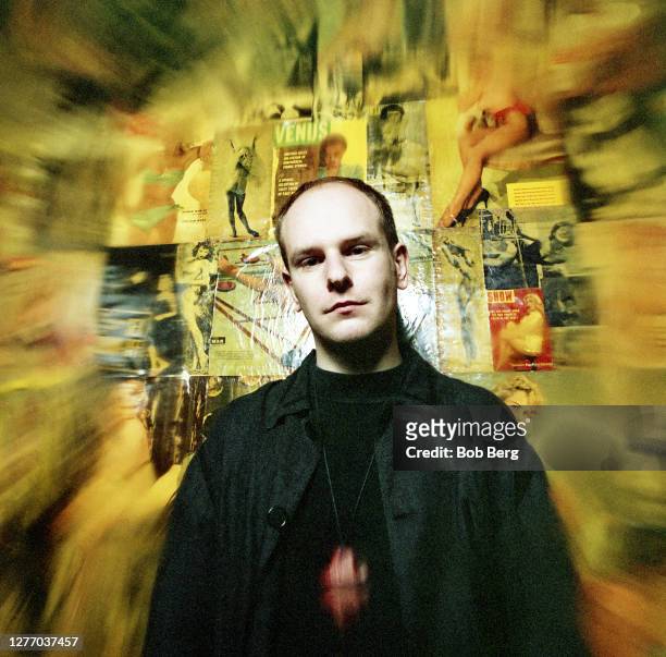Drummer Phil Selway of the British alternative rock band Radiohead poses for a portrait circa March, 1993 in New York, New York.
