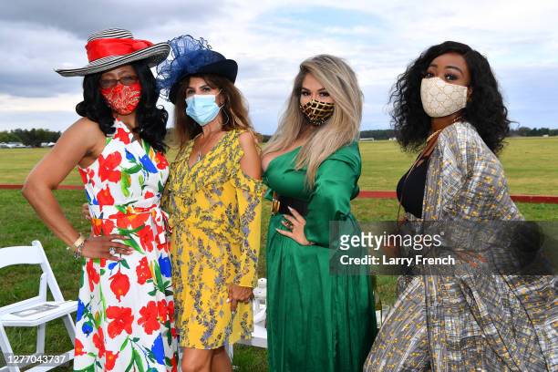 Guests are seen at Grandiosity Events 4th annual Polo & Jazz celebrity charity benefit hosted by Real Housewives of Potomac's Karen Huger, Susan...