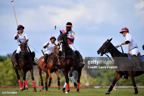 Polo players compete for the USPA trophy at Grandiosity Events 4th annual Polo & Jazz celebrity charity benefit hosted by Real Housewives of...