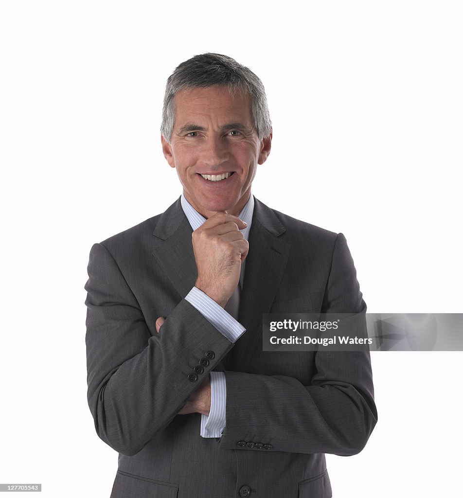 Portrait of man in business suit.