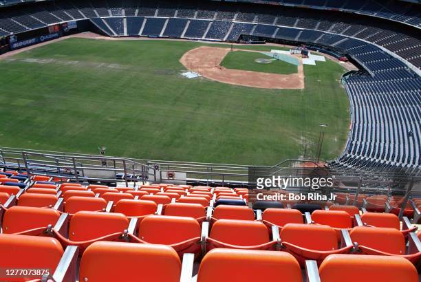 Empty stadium seats at Qualcomm Stadium, September 13, 2001 in San Diego, California.