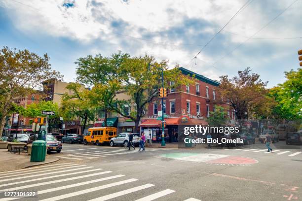 die bronx little italy, new york city - bronx stock-fotos und bilder