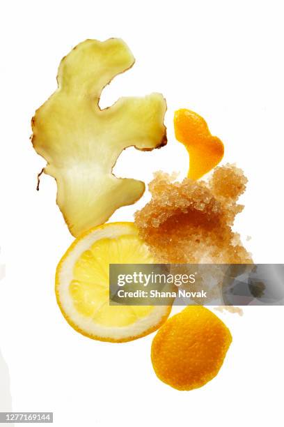 lemon ginger citrus recipe - ショウガ ストックフォトと画像
