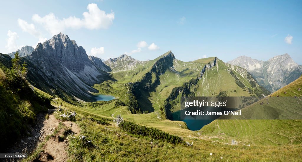Vilsalpsee and Traulpsee in Tannheim, Tyrol, Austria