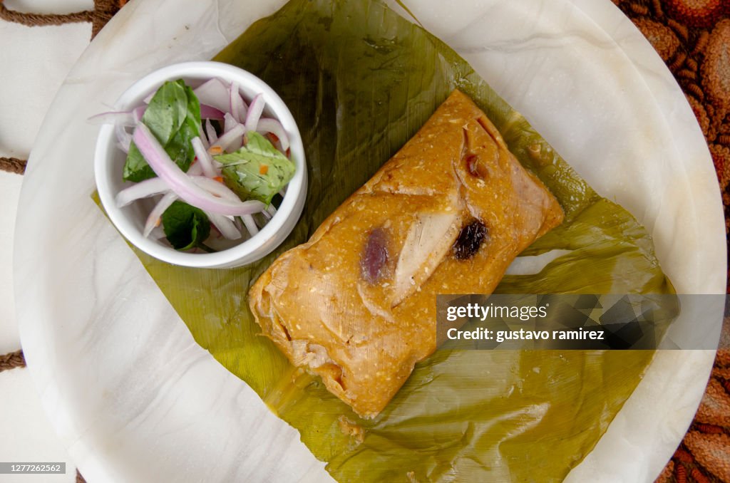 Tamale With Salad