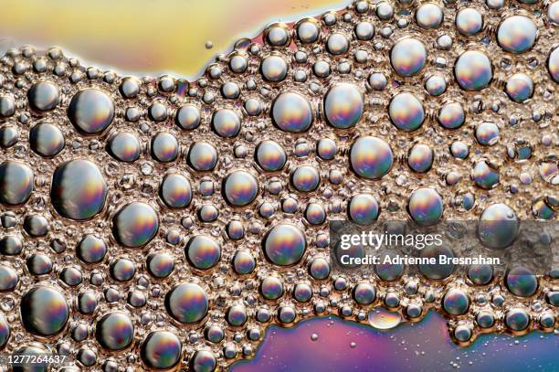 silver bubble wave - chrome stockfoto's en -beelden