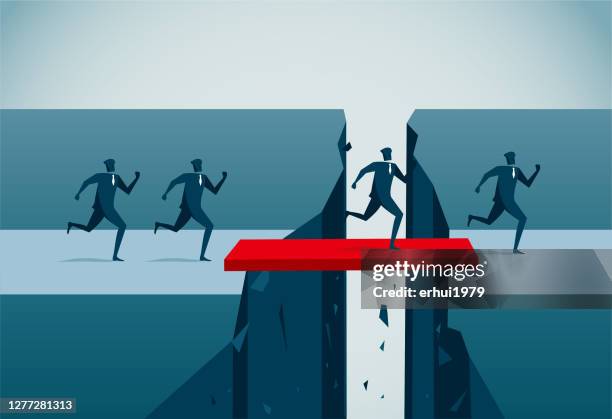 accessibility - cartoon bridge stock illustrations