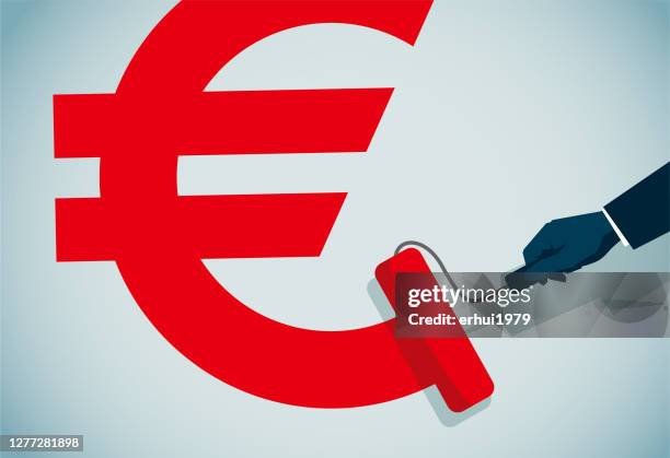 euro symbol - banking abstract stock illustrations
