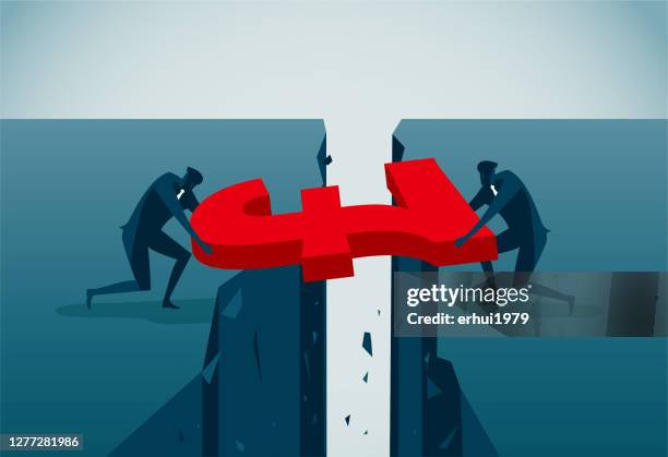 bridge - built structure - bridging divide stock illustrations