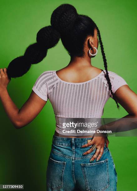 it's your hair, wear it however you want - black woman hair back stock pictures, royalty-free photos & images
