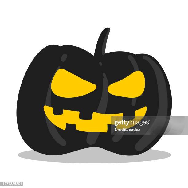 halloween pumpkin icon - casket vector stock illustrations