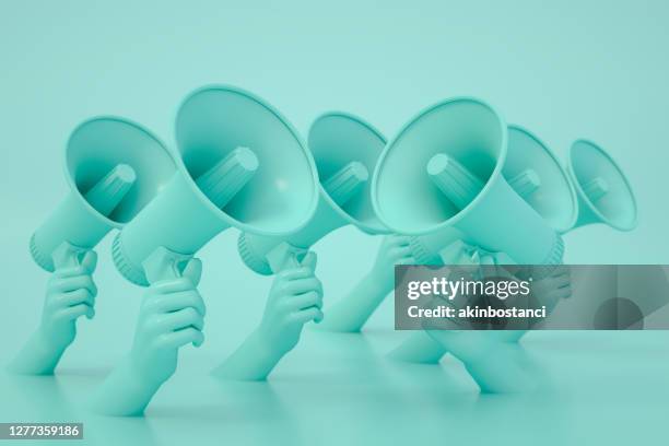 megaphone - political speech stock pictures, royalty-free photos & images