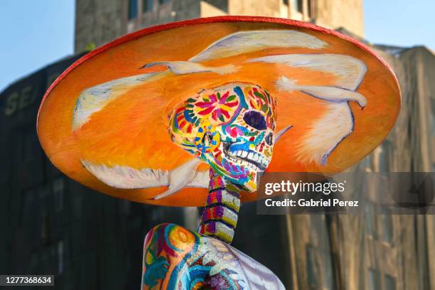 a day of the dead catrina - catrina mexico fotografías e imágenes de stock