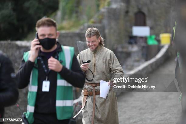 Matt Damon on set of film 'The Last Duel' on September 29, 2020 in Cahir, Co.Tipperary.