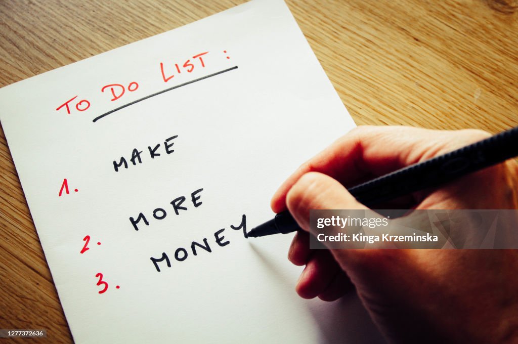 To do list - side hustle