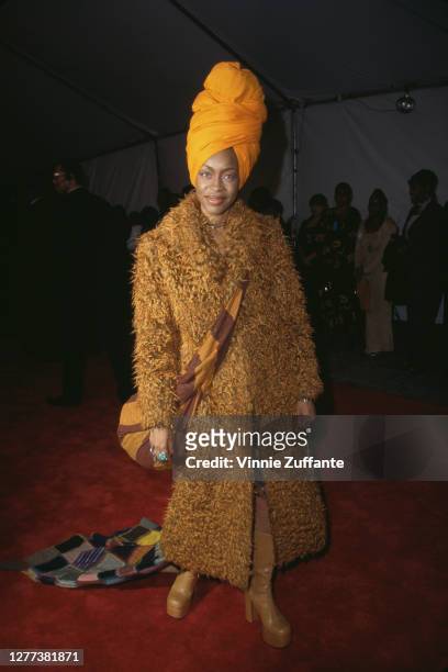 American singer-songwriter, record producer and actress Erykah Badu during the 29th Annual NAACP Image Awards at Pasadena Civic Auditorium in...