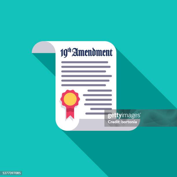 19th Amendment Womens Vote Icon, Foto de stock