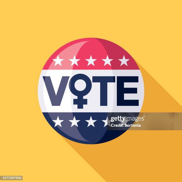 ilustrações, clipart, desenhos animados e ícones de ícone do botão de voto das mulheres - sufragista