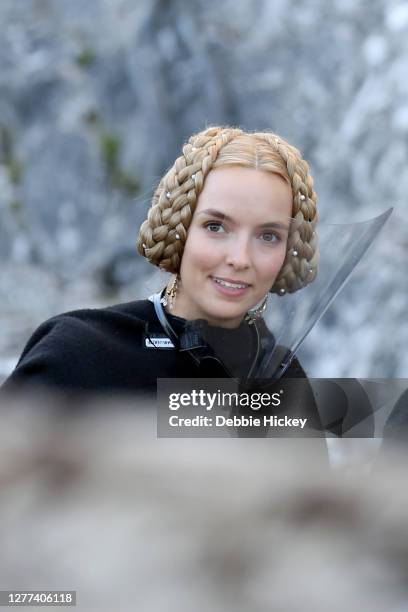 Jodie Comer leaving the set of the film 'The Last Duel' on September 29, 2020 in Cahir, Co.Tipperary.