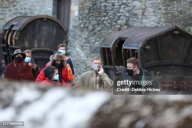 Matt Damon leaving the set of the film 'The Last Duel' on September 29, 2020 in Cahir, Co.Tipperary.