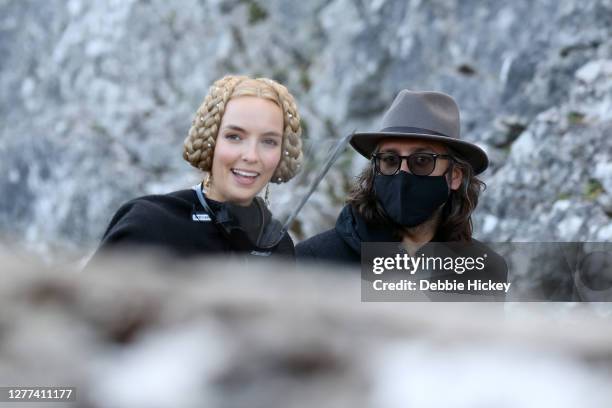 Jodie Comer leaving the set of the film 'The Last Duel' on September 29, 2020 in Cahir, Co.Tipperary.