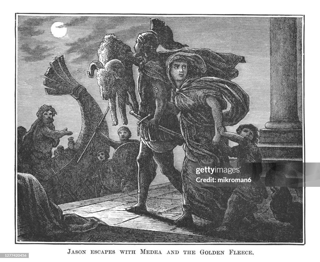 Medea Rocks Fall Medea Greek Mythology Drawing