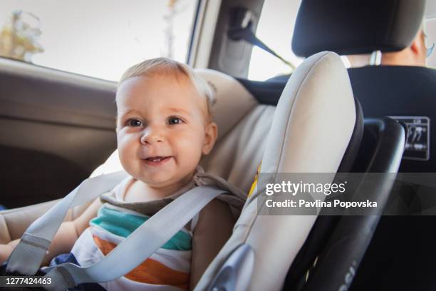 i am travelling safely - baby on the move stock pictures, royalty-free photos & images