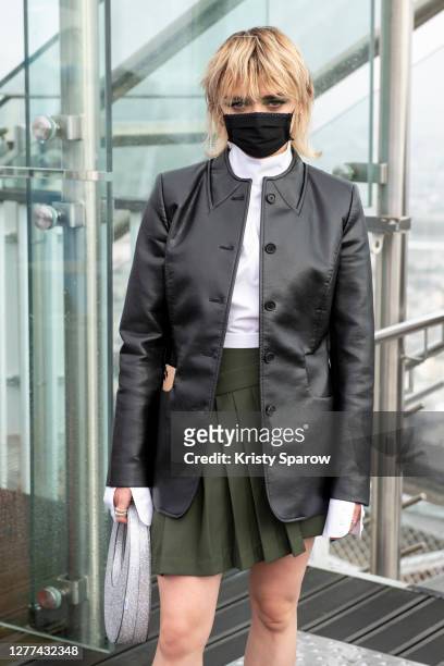 Maisie Williams attends the Coperni Womenswear Spring/Summer 2021 show as part of Paris Fashion Week on September 29, 2020 in Paris, France.