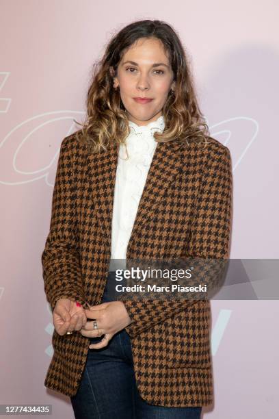 Actress Alysson Paradis attends the Etam Womenswear Spring/Summer 2021 show as part of Paris Fashion Week on September 29, 2020 in Paris, France.