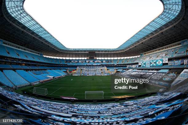 General view of Arena do Gremio before a Copa CONMEBOL Libertadores 2020 group E match between Gremio and Universidad Católica on September 29, 2020...