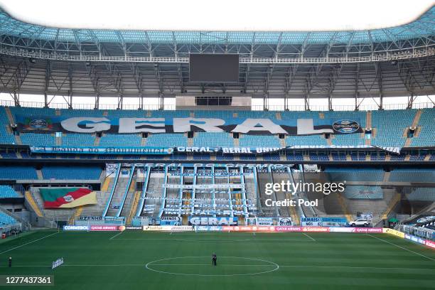 General view of Arena do Gremio before a Copa CONMEBOL Libertadores 2020 group E match between Gremio and Universidad Católica on September 29, 2020...