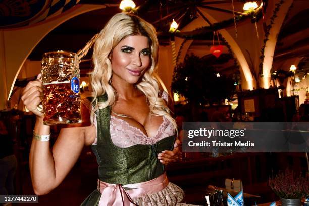 Micaela Schaefer during the Hofbraeu-Berlin-Wiesn-Bergfest on September 26, 2020 in Berlin, Germany.