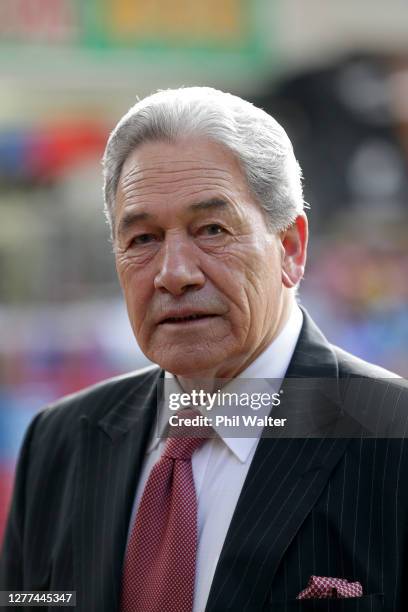 New Zealand First Leader Winston Peters on the campaign trail as he meets people in Mangere on September 30, 2020 in Auckland, New Zealand. The 2020...