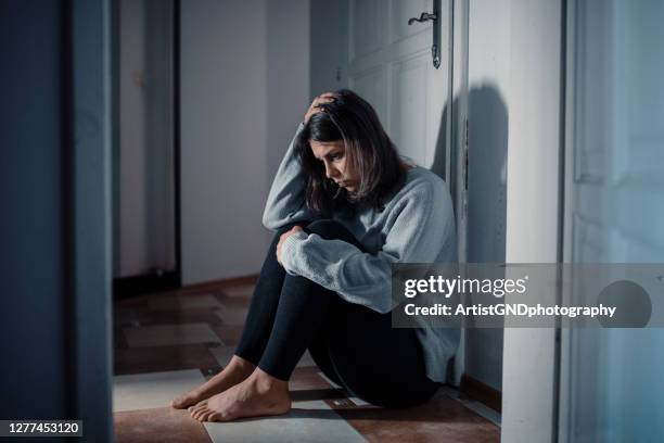 depression and anxiety struggling female - hopelessness stock pictures, royalty-free photos & images