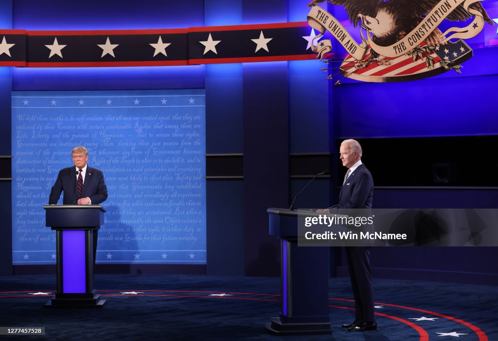 Donald Trump And Joe Biden Participate In First Presidential Debate
