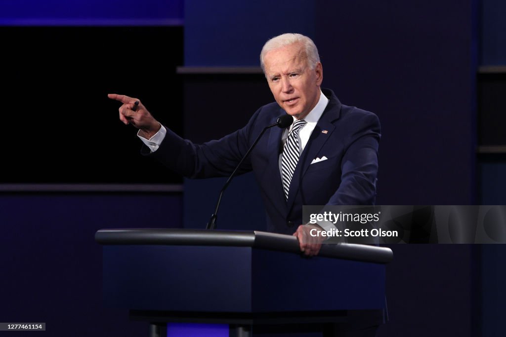 Donald Trump And Joe Biden Participate In First Presidential Debate
