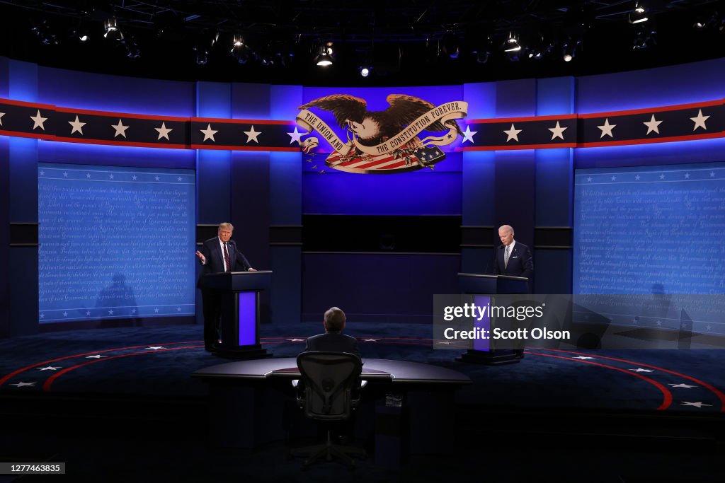 Donald Trump And Joe Biden Participate In First Presidential Debate