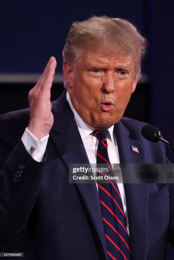 Donald Trump And Joe Biden Participate In First Presidential Debate