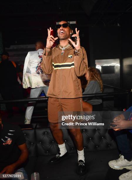 Reese Laflare attends Brent Faiyaz 25th birthday Bash at Traffik Kitchen and Cocktails on September 26, 2020 in Atlanta, Georgia.